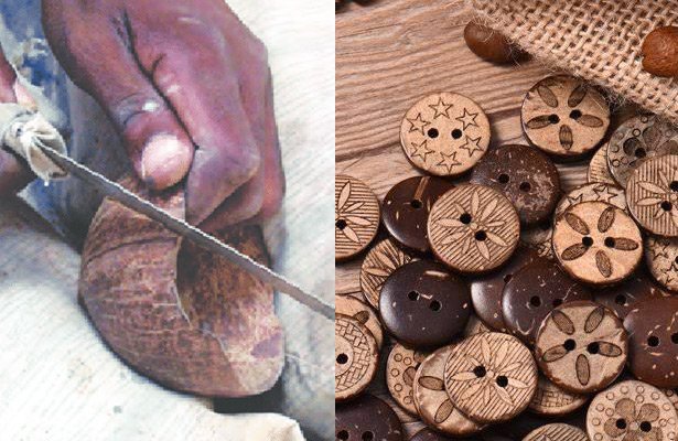 How to make Coconut Button? Naturalness, Craftsmanship and Handicraft.